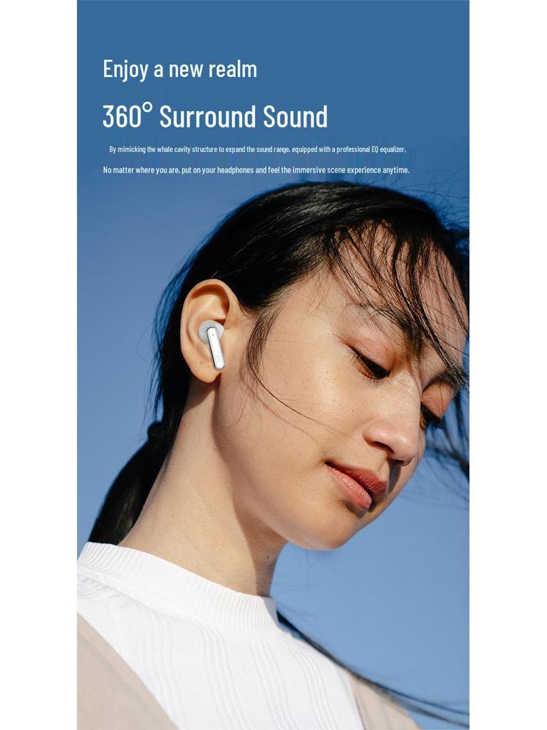 In-Ear Bluetooth Earphones with Smart ANC, Wireless Sports Design, and AI Translation.