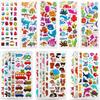 12/24pcs 3D Cartoon Bubble Stickers More Than 100+ Styles Random DIY Decoration Graffiti Stickers for Diary Luggage Laptop