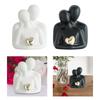 Couple Statue Minimalism Art Crafts Collectible Ceramic Lover Figurine for Office Entrance Cabinet Fireplace Bedroom Living Room