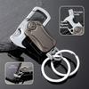 Robuster Multifunktions-Schlüsselanhänger Karabiner Clip Flaschenöffner Fidget Spinner Messer Zink