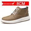 Chaussures de sport décontractées pour hommes, style coréen britannique, augmentant la hauteur de 8 cm, invisibles