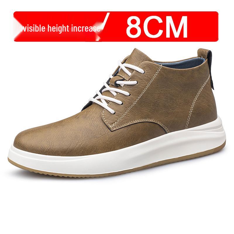 Chaussures de sport décontractées pour hommes, style coréen britannique, augmentant la hauteur de 8 cm, invisibles