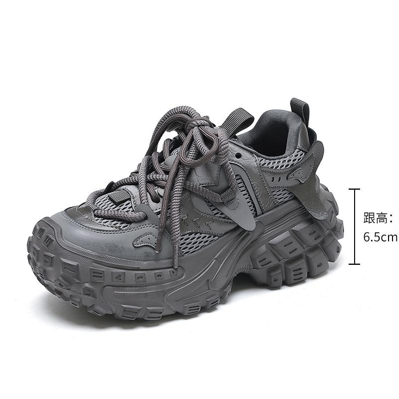 2025 spring platform dad shoes heightened tire sole light non-slip casual soft sole versatile sports shoes women's shoes
