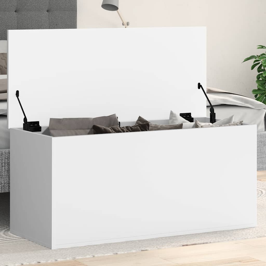 vidaXL Truhe Weiß 100x42x46 cm Holzwerkstoff weiß