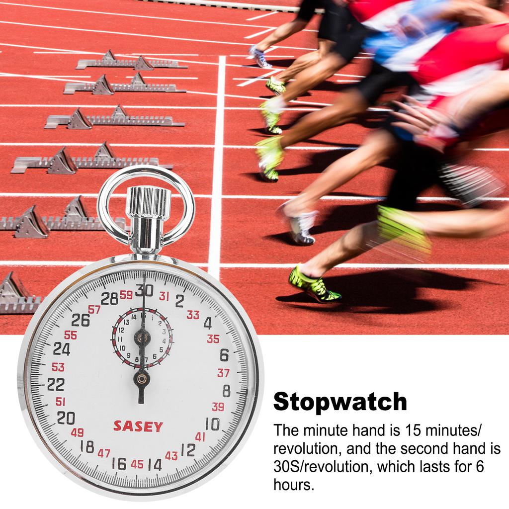 Mechanical Stopwatch Mechanical Stopwatch Round Sports Chronograph Running Timer Physics Teaching Equipment Sports Chronograph