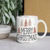 11oz White Ceramic Mug with Smooth Handle and Dual-Side Print, Perfect for Coffee Lovers Enjoying Warm Drinks In Home or Workplace