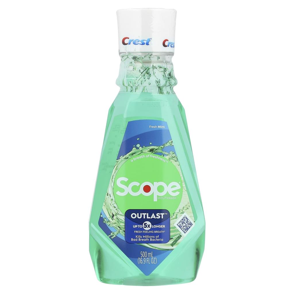 Scope®, Outlast™, Mouthwash, Fresh Mint, 500 Ml (16.9 Fl Oz)