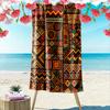 Geometric Tribal Pattern Towel Beach Towel Quick-drying for Travel Outdoor Sports Jogging Beach and Swimming