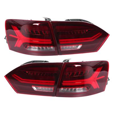 VLAND Plně LED Dynamická Zadní Světla Třešňově Červené Sklo IP67 Vodotěsné Vhodné pro MK6 2011 2014