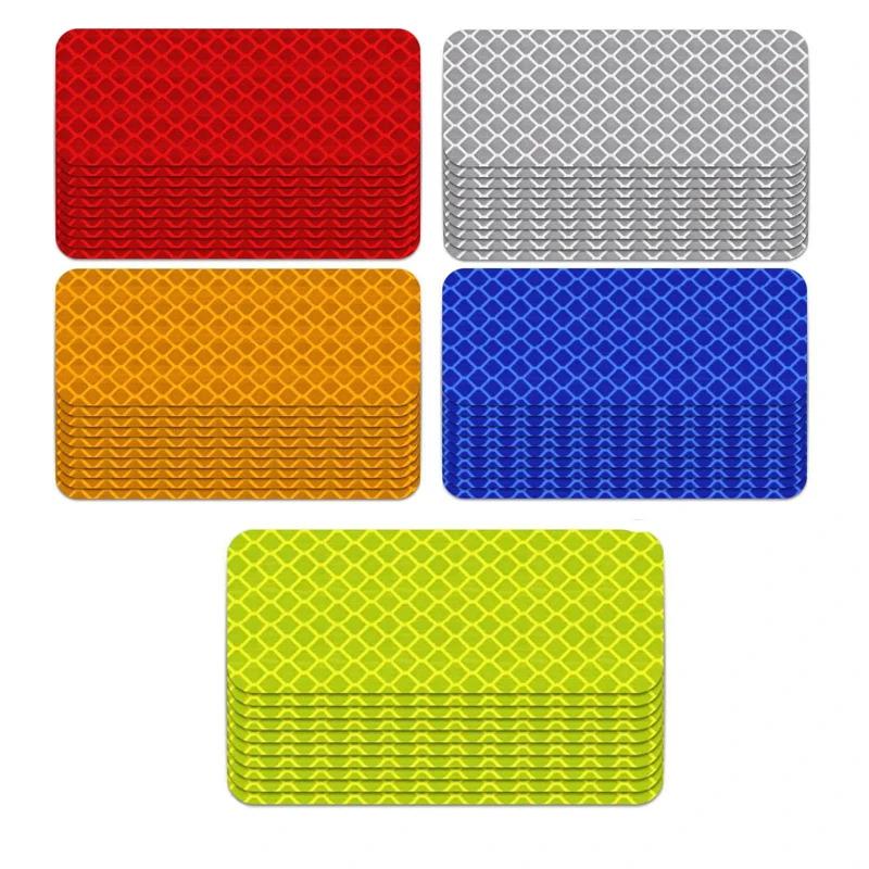 

10-40pcs Car Bumper Reflective Safety Strip Stickers Car Reflective Sticker Reflective Warning Safety Tape