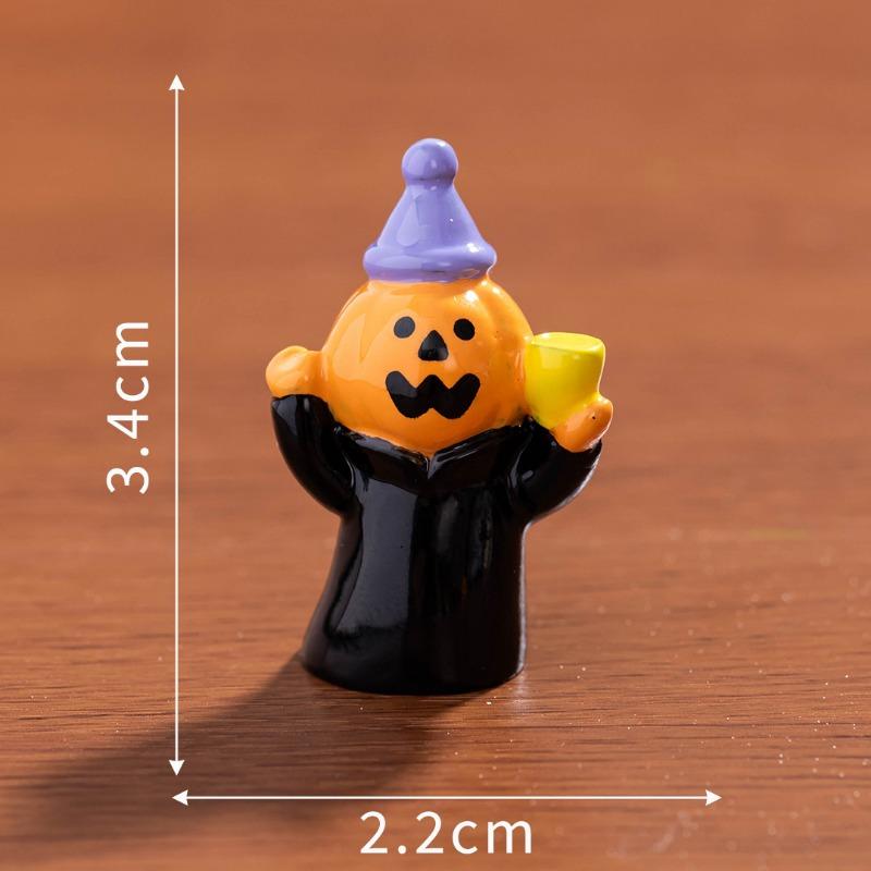 Micro Landscape Halloween Vampire Pumpkin Ghost Resurrection Ghost Festival Horror Resin Ornament Home Tabletop Ornament