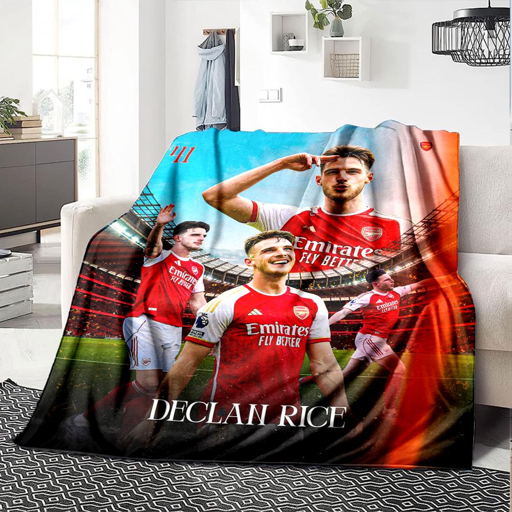Arsenal Football Player Blanket Comfortable Perfect for Office Chair Couch Bedding for All Occasions Warmthful Decor