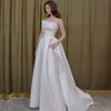 Bridal Tube Top Light Wedding Dress Simple White Satin Korean Welcome Dress Travel Photo Light Wedding Dress Mori Trailing Dress