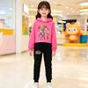 Het Geweldige Digitale Circus Meisjes Cropped Hoodie Broek Twee Delig Pak Casual Mode Pomni Opdruk Kinder Outfit