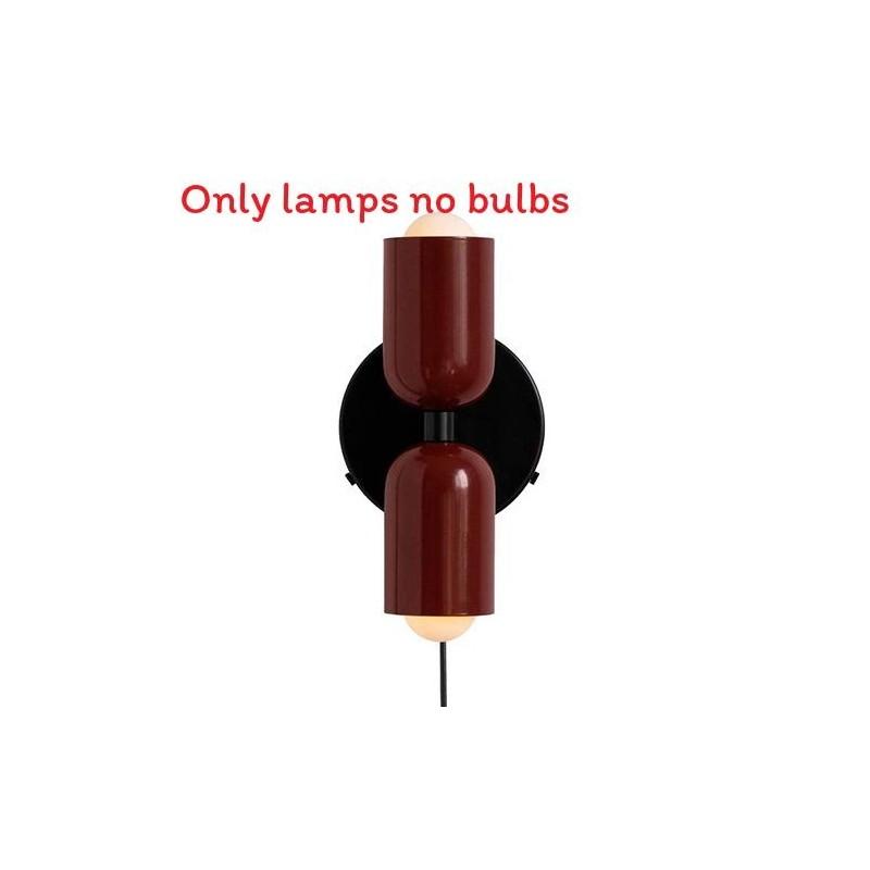 Retro Iron Wall Light With Dual Heads For Home Interior And Bedroom Use