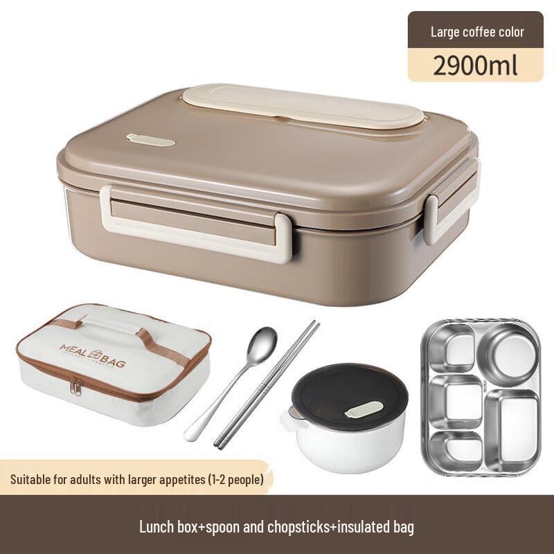 ZISIZ 5-Compartment Paper Meal Container with Lid