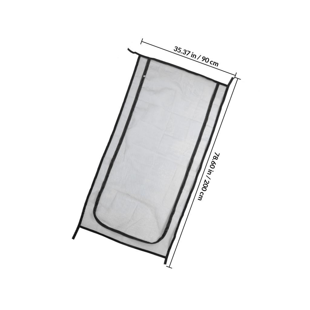Pet Screen Door for Cats Dogs with Zipper Heavy Duty Mesh Security Ventilation Easy Use Design Cat Screen Door