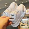 Kids Spring Autumn Rotary Button Sneakers White Boys Girls Soft Sole Running Shoes Baby Casual Mesh Shoes