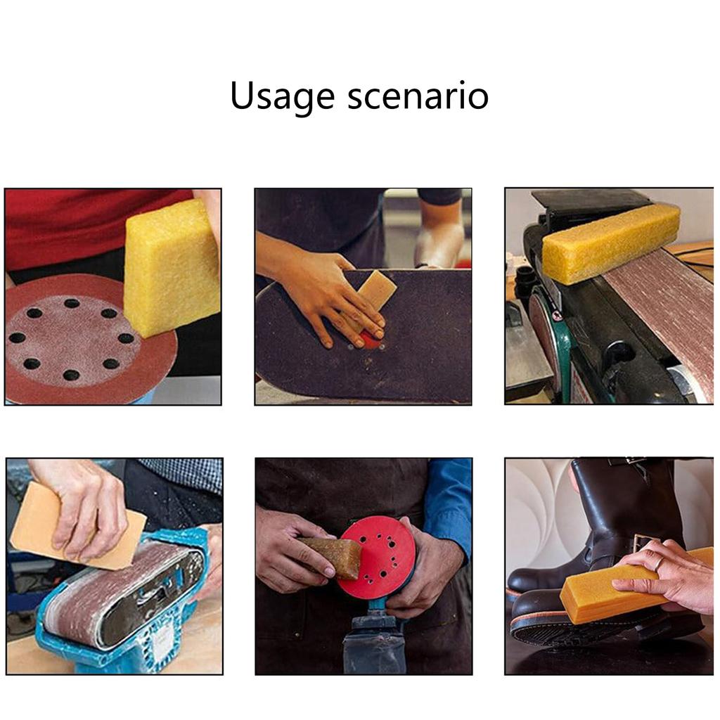 Natural Rubber Sandpaper Cleaning Eraser Cleaner Glue Stick Handmade Grinding Block Glue Removal Abrasive Sanding Tool
