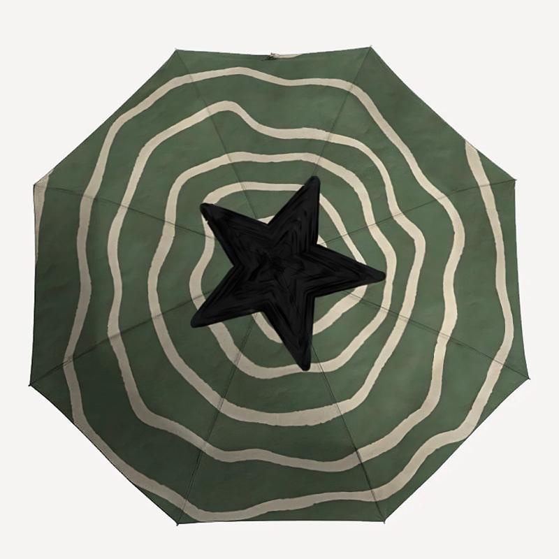 

1pc Star Pattern Automatic Folding Umbrella - 8-Rib Compact Travel Umbrella Durable & Portable for Outdoor Use, Perfect Gift for Birthdays009