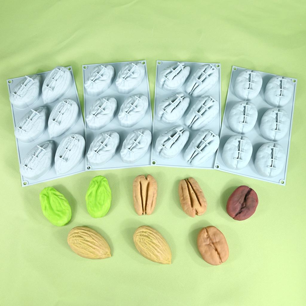 Multipurpose Coffee Bean Silicone Mould For Baking Chocolate And Candy
