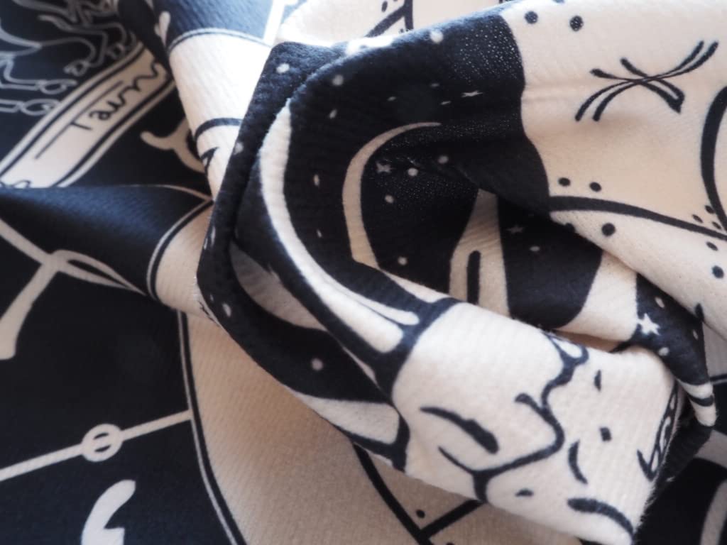 RELIGHT Tarot Magische Wand Innenvorhang 210 x 150 Wandteppich, Magie, Wahrsagerei, Tricks, Hängend, (Schwarz (Tarotkarten, Dick) cm)