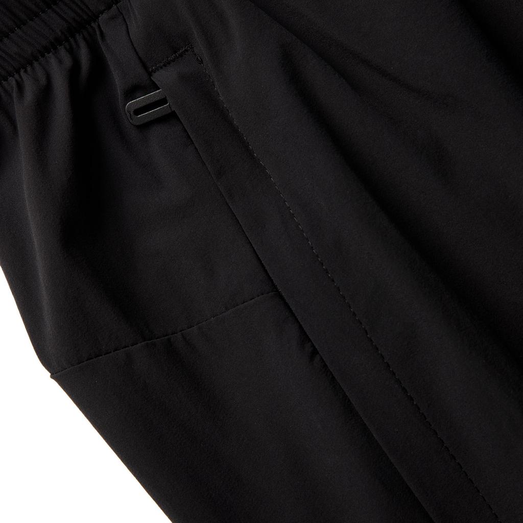 Li Ning Running Series Solid Color Simple Versatile Comfortable Straight Leg Knit Sports Pants Men Bottoms Black AYKV127-1