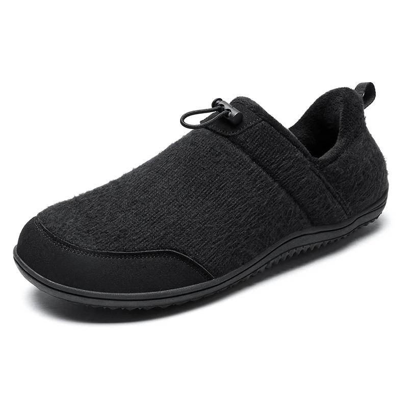New Winter Warm Snow Barefoot Casual Shoes Women Waterproof Non-Slip Hiking Shoes Men Outdoor Warm Fur Work Ankle Shoes Big Size