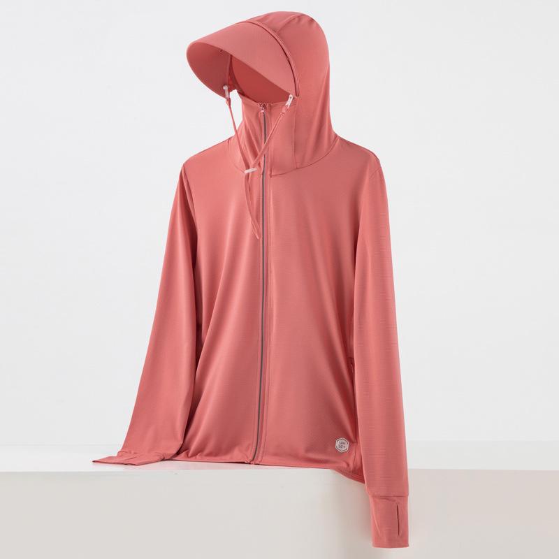 

Куртка из ледяного шелка с защитой от УФ-лучей: Легкая, дышащая летняя одежда для мужчин и женщин M