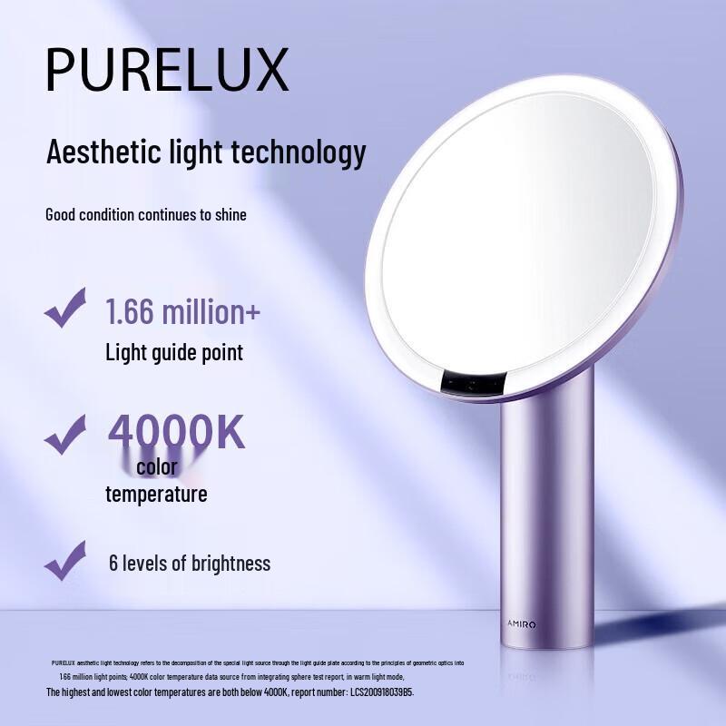 Amiro O Series LED HD Daylight Mirror with Rechargeable Fill Light