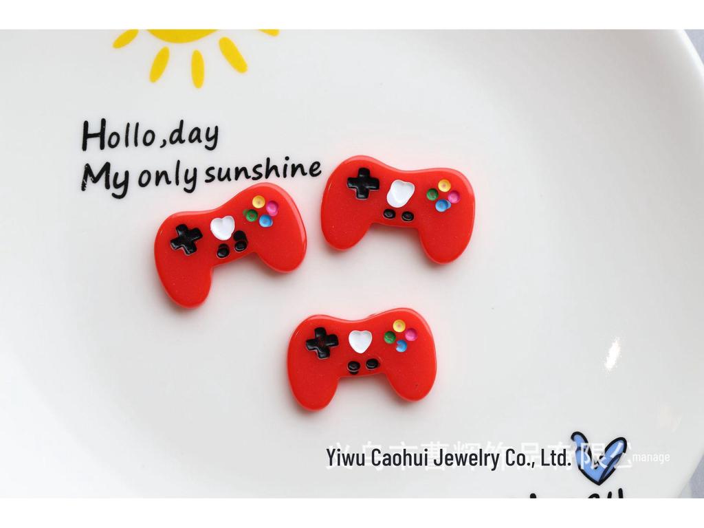 Creative DIY Jewelry Resin Accessories with Game Console Handle Design