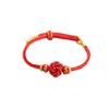 Mandala Red String DIY Hand-Woven Bracelet: Compatible with Beads & Gold Ornaments