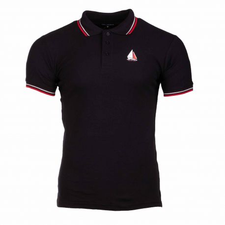 Short-sleeved Polo Shirt with Edging Collar Fabre Man TED LAPIDUS