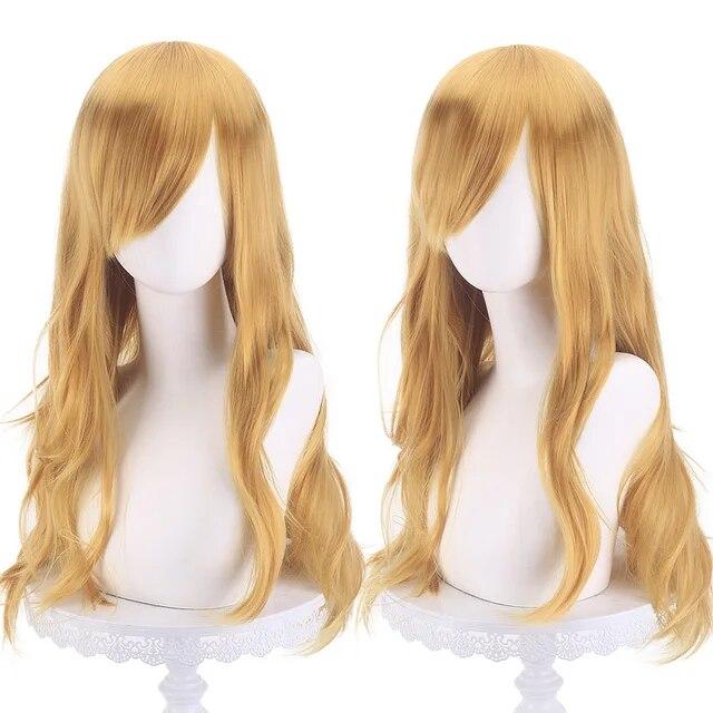 Cosply Wig 70 Cm Red Long Curly Synthetic Wig Anime Halloween Wig Body Lucky Girl Ruby Gillman  Christmas  Party