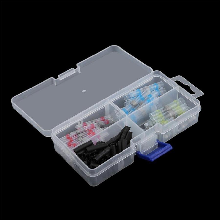 102Pcs Heat Shrink Butt Crimp Terminal Waterproof Seal Electrical Butt Connector