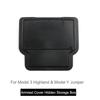 For Tesla Model Y Juniper Model 3 Highland Center Control Armrest Box Organizer Double Layer Box ABS+TPE Layered Storage Box