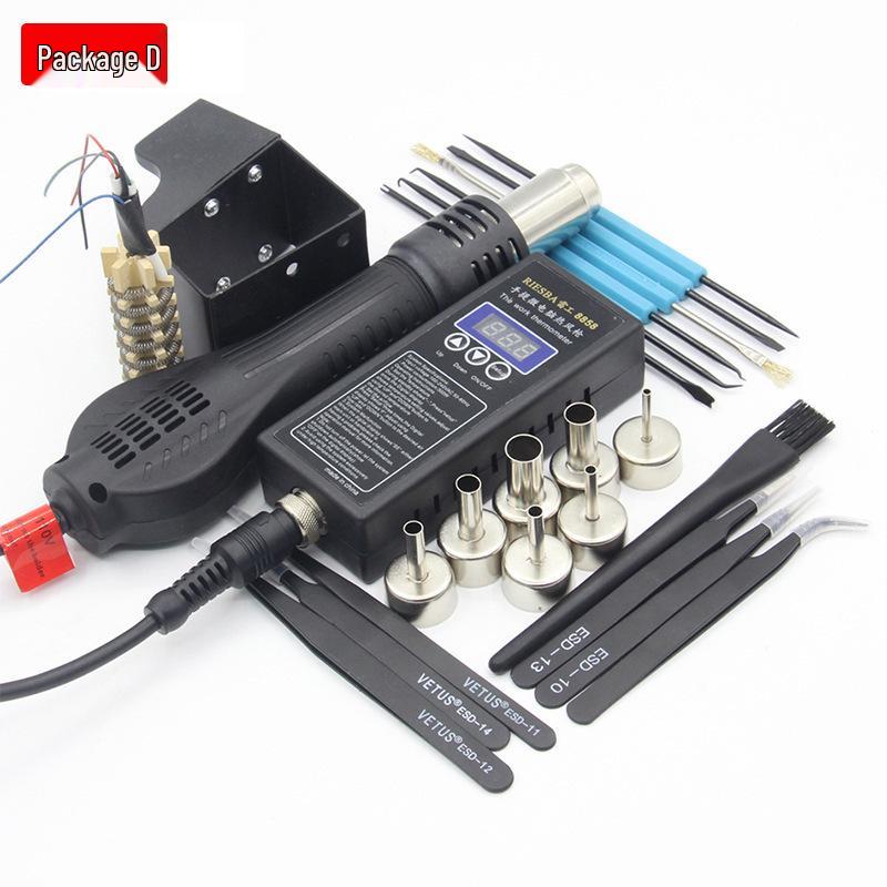 RIESBA 8858 Portable Handheld Hot Air Gun for Desoldering and Repair