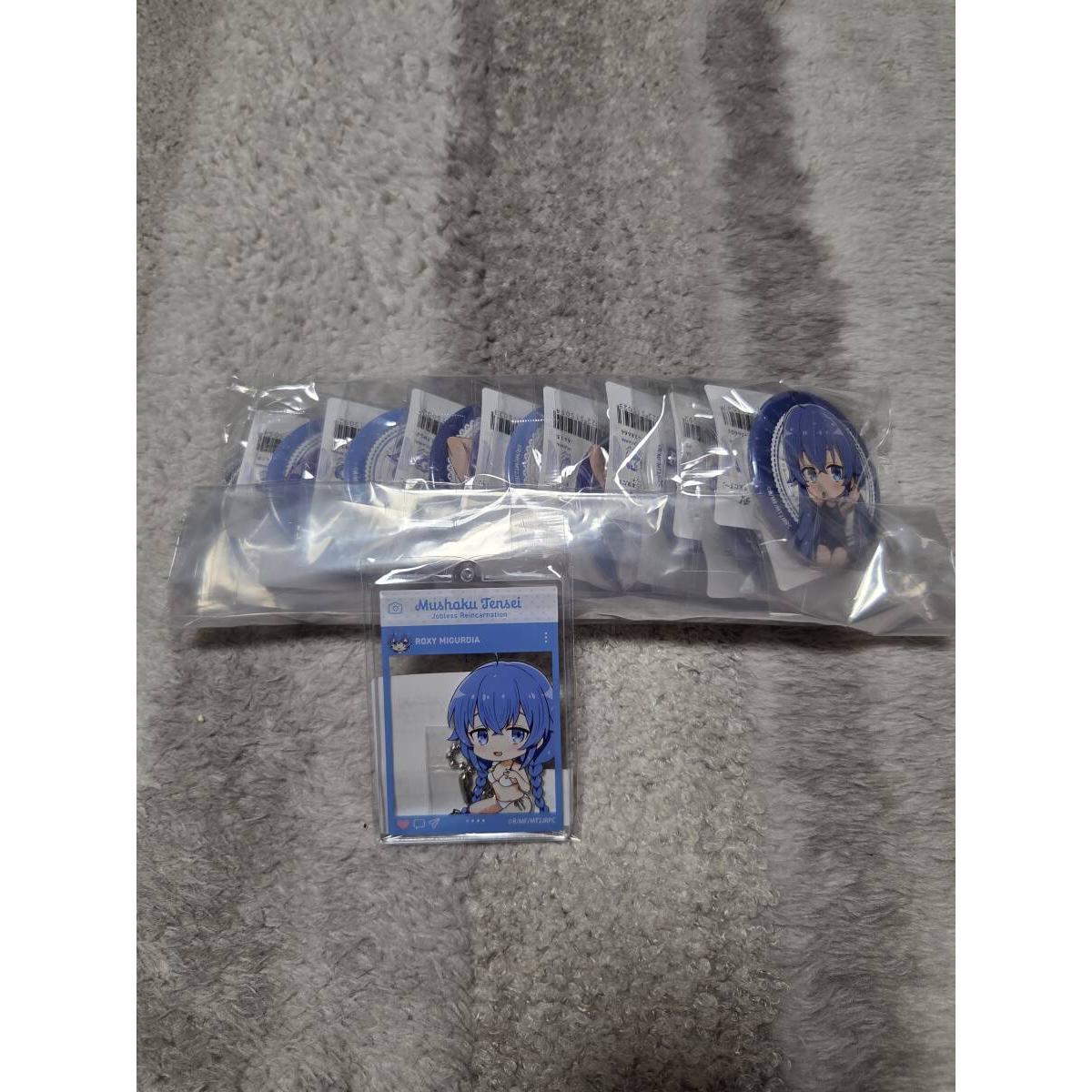 Used Mushoku Tensei DMM Scratch Lottery Roxy Can Badge E Prize Set C Prize