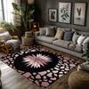 Floral Area Rug Bohemian Carpet Living Room Decor Persian Pattern Home Accent Rug Non Slip Floor Mat Modern Abstract Design Indo
