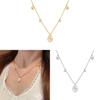 Retro Art Deco Gold Plated Necklace For Ladies With Geometric Shape And Classic Style