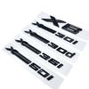 ABO1 Car Emblem Sticker 3D ABS Glossy Black XDrive18i 20i 23i 25i 28i 30i 35i 40i 45i 50i 55i For BMW X1 X2 X3 X4 X5 X6 X7 GT