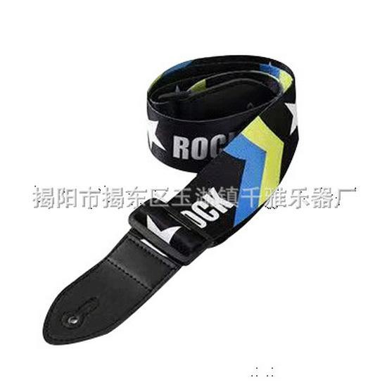 Ethnic-Style Widened Polyester Guitar Straps for Electric Guitars
