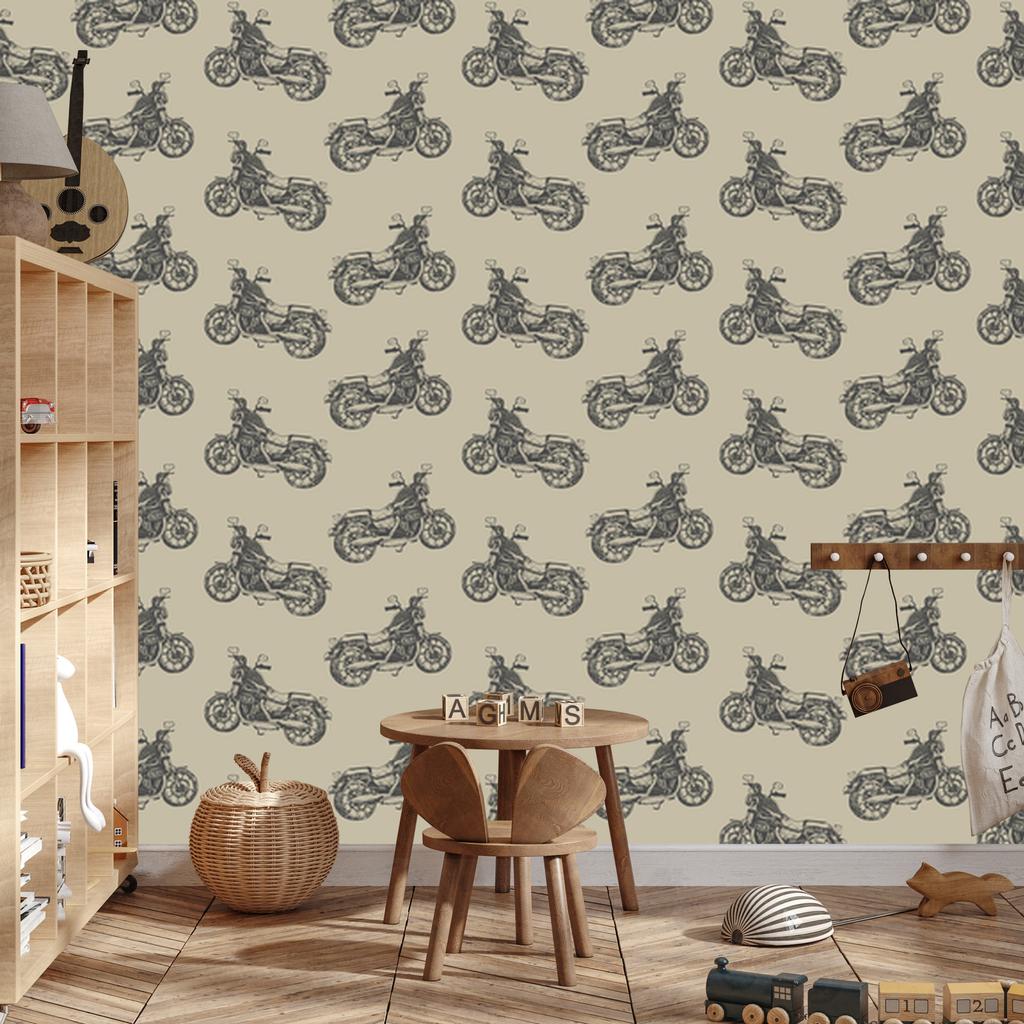 Vintage Motorcycles Wallpaper for Living Room and Bedroom 50x1000