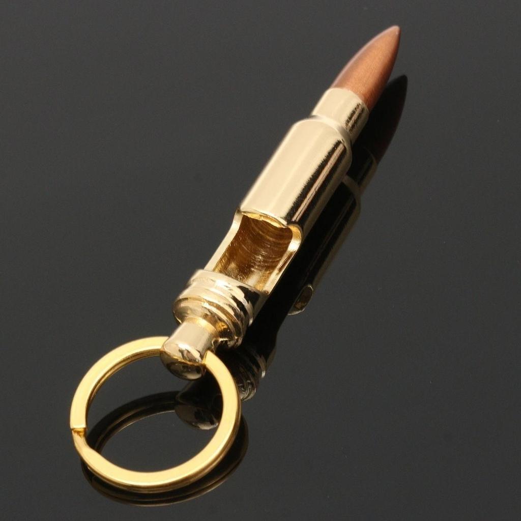 Bullet Shell Shape Bottle Opener Beer Soda Gold Keychain Key Ring Bar Tool Gifts
