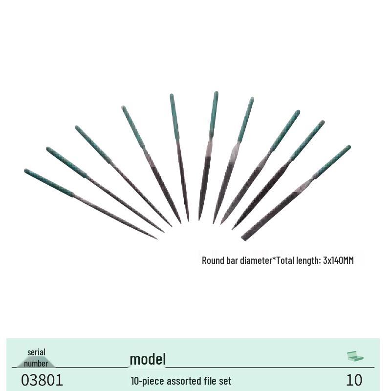 SATA Multi-Piece High Carbon Steel File Set: Triangle, Half-Round, Mini Shaping Tools for Woodworking.