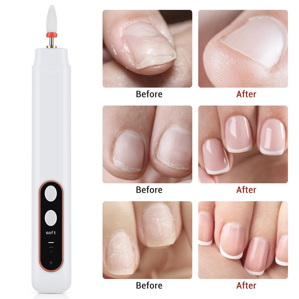 Portable Three-Speed Electric Nail Polisher and Cuticle Remover for Nail Art