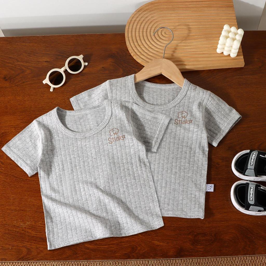 Kinder Sommer-Pyjama aus reiner Baumwolle - Kurzarm & Dünn für Jungen & Mädchen
