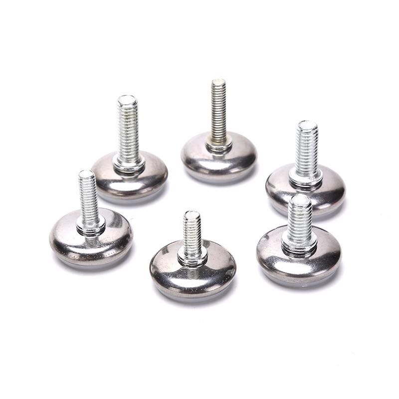 4 buc. M6 M8 15/20/25Mm Picioare de mobilier din oțel reglabil pentru masă de bază anti-alunecare