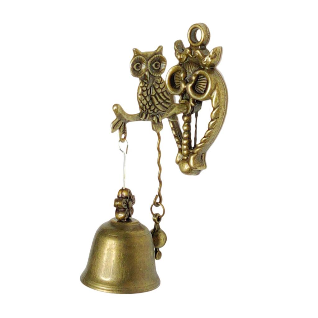 Shop Entrance Bell Retro Antique Animal Figurine Decor Metal Shopkeeper Creative Ornaments Hanging