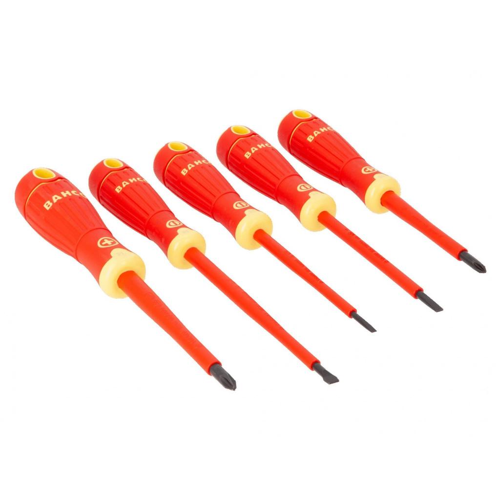Bahco B220.005 Bahcofit Insulated Screwdriver Set, 5 Piece